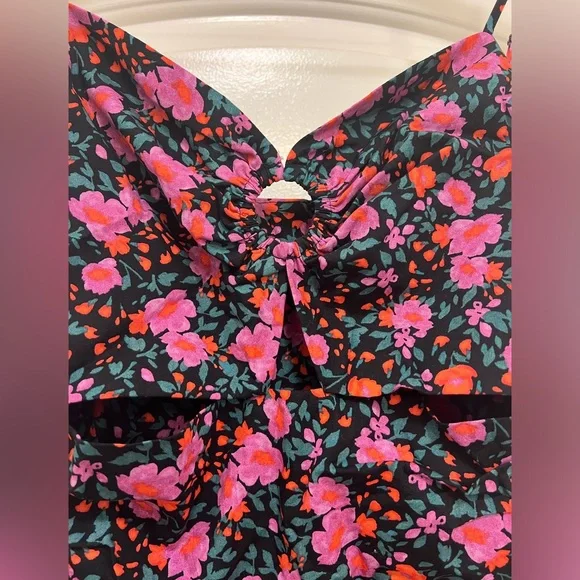 NWT Socialite Cutout Floral Midi Dress - Picture 5 of 12